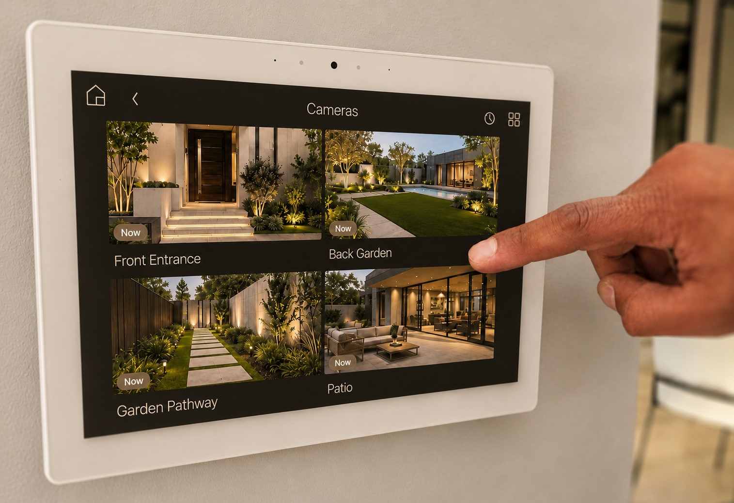 Services Image - Security - Ipad and Hand F